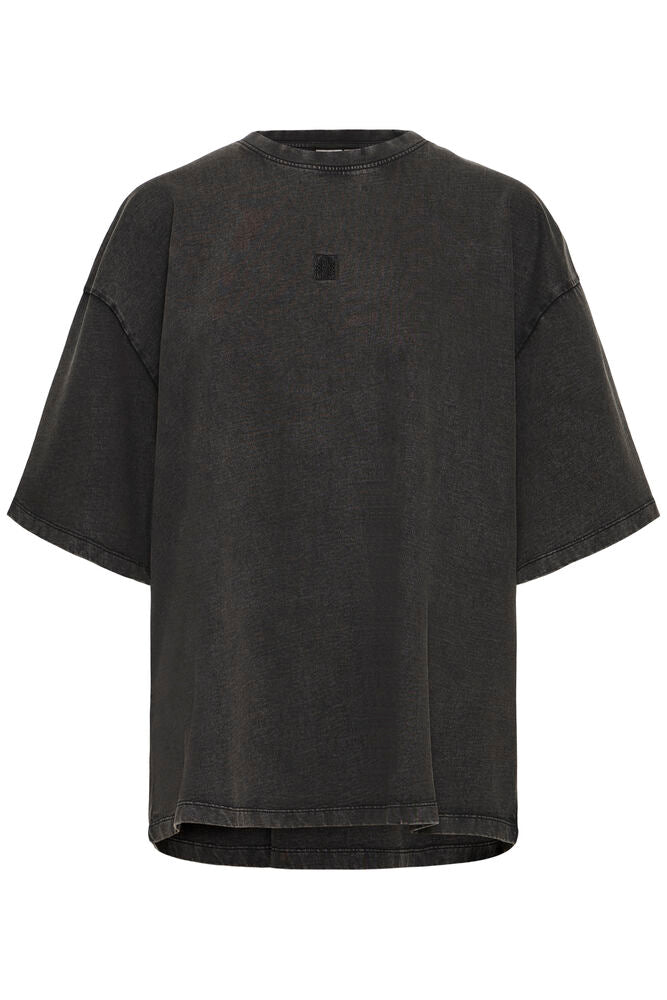CAMISETA GRIS OVERSIZE MANGA CORTA