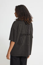 CAMISETA GRIS OVERSIZE MANGA CORTA