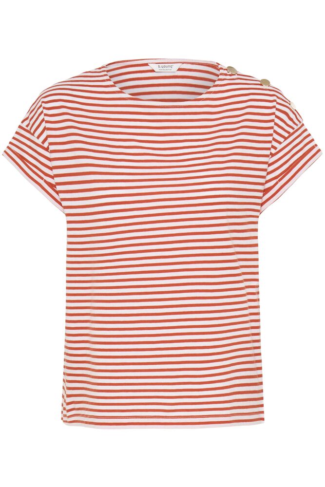 Camiseta Básica con Botones Dorados
