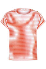 Camiseta Básica con Botones Dorados