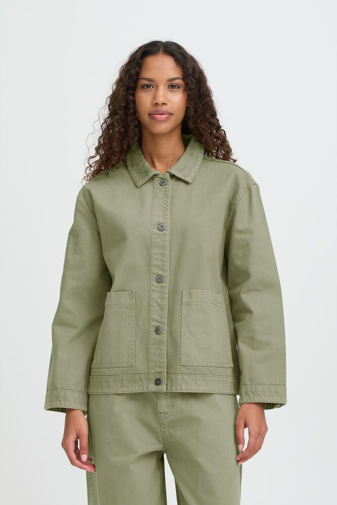 Chaqueta Iholia Verde Algodón