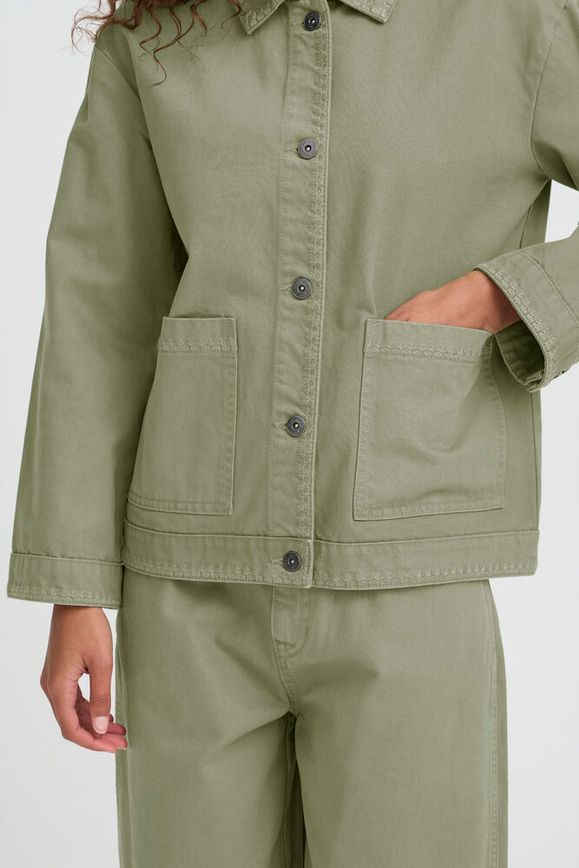 Chaqueta Iholia Verde Algodón