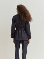 Chaqueta Denim Cruzada Cinturón