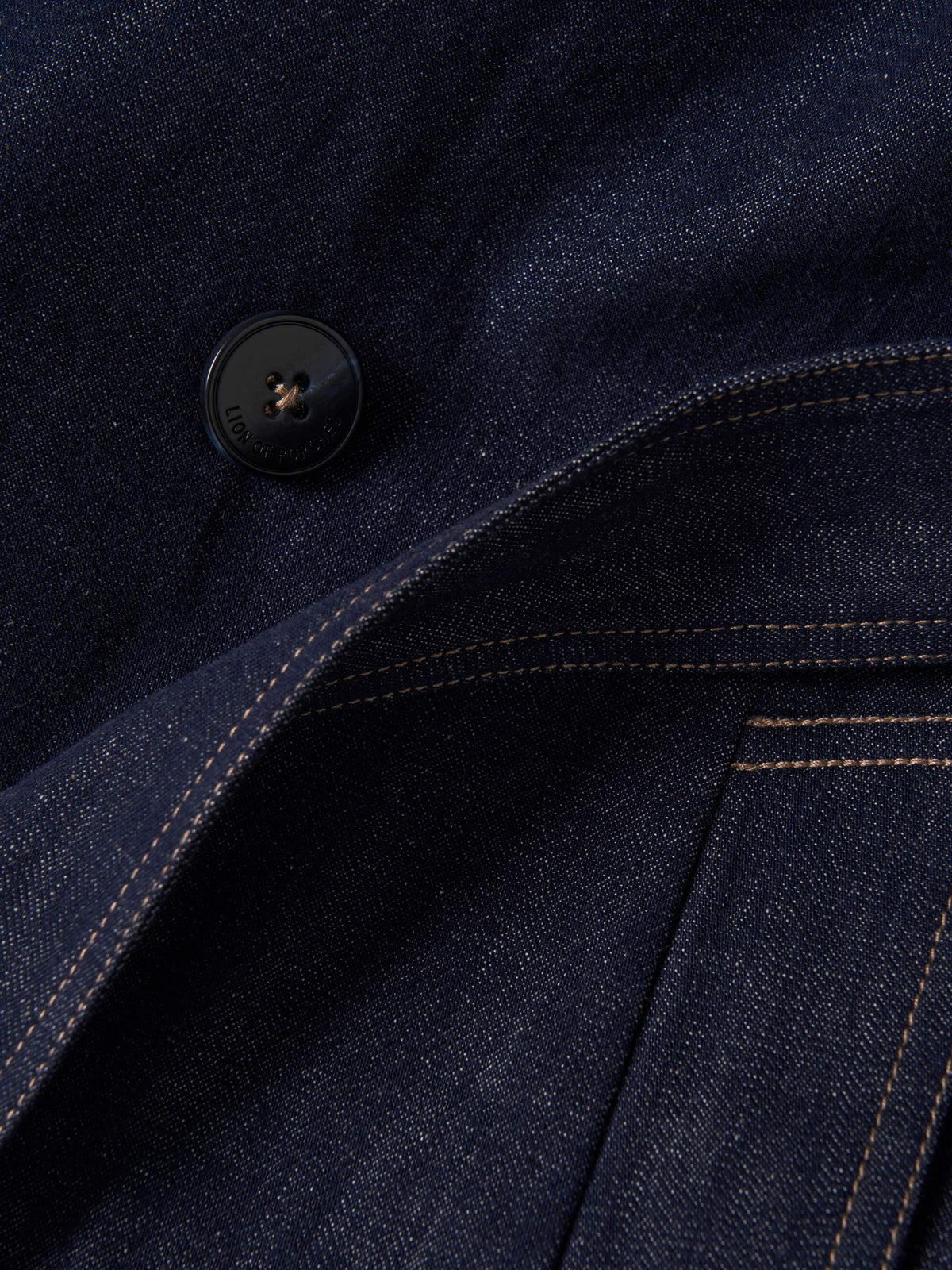 Chaqueta Denim Cruzada Cinturón