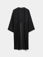 Chaqueta Kimono de Punto Calado Color Negro
