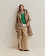 PARKA ACOLCHADA CON CINTURON