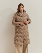 PARKA ACOLCHADA CON CINTURON