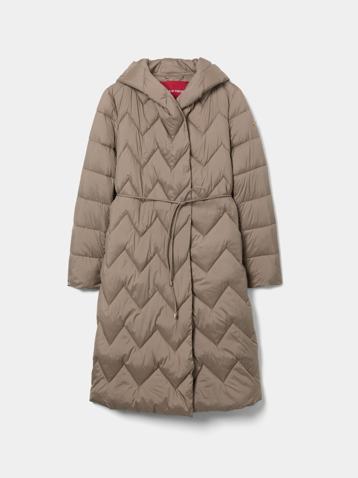 PARKA ACOLCHADA CON CINTURON
