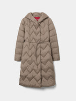 PARKA ACOLCHADA CON CINTURON