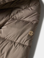 PARKA ACOLCHADA CON CINTURON