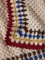 Chaqueta Punto Efecto Crochet Multicolor