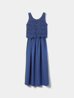 Vestido de Lino y Tencel con Top Crochet Desmontable