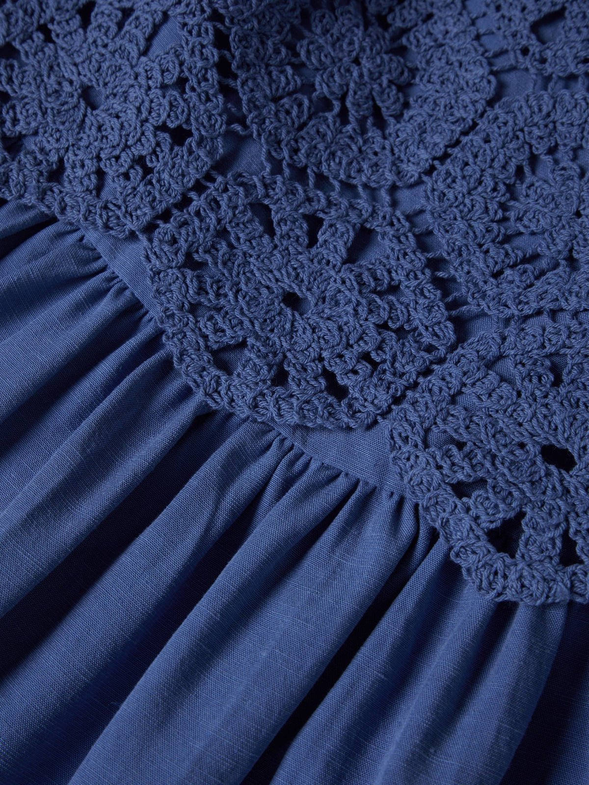 Vestido de Lino y Tencel con Top Crochet Desmontable