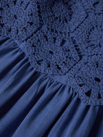 Vestido de Lino y Tencel con Top Crochet Desmontable