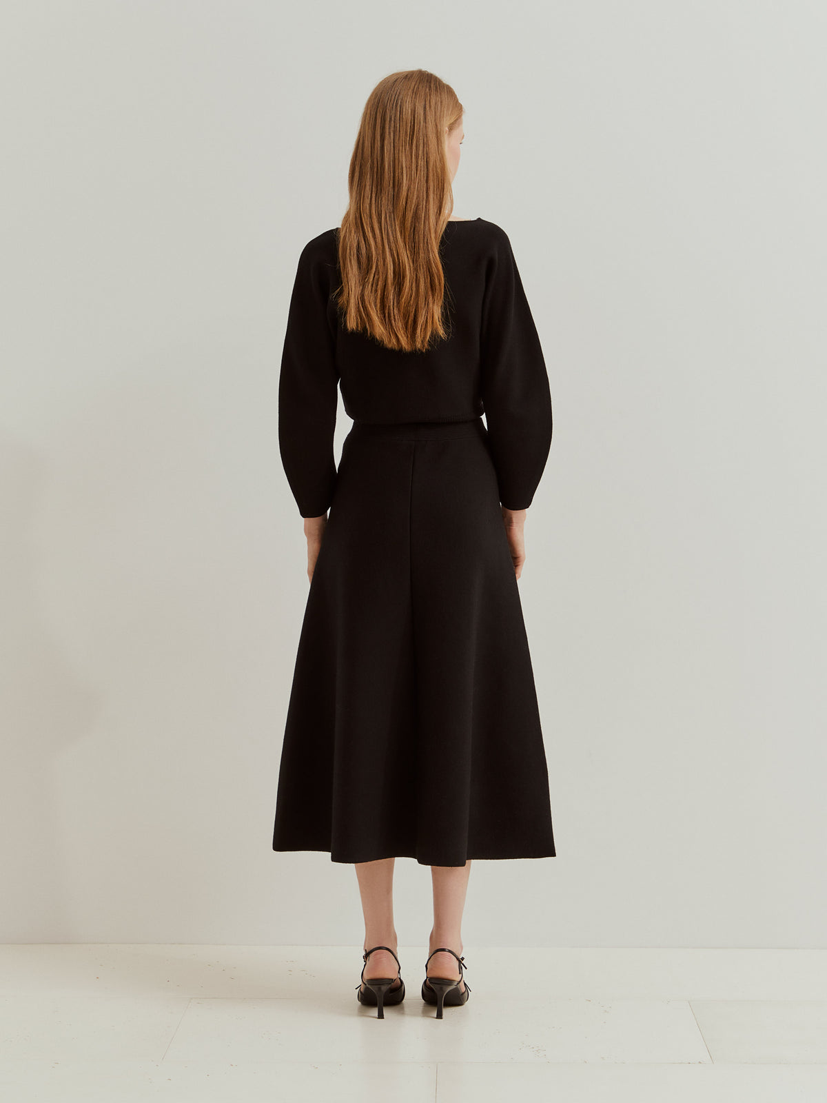 Falda de Punto Mezcla de Lana