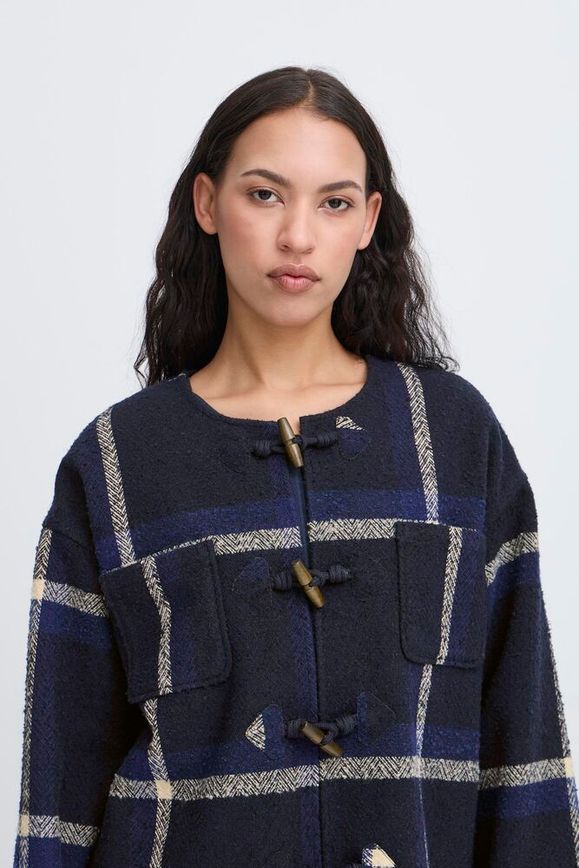 Chaqueta Ihfoniza Cuadros Marino