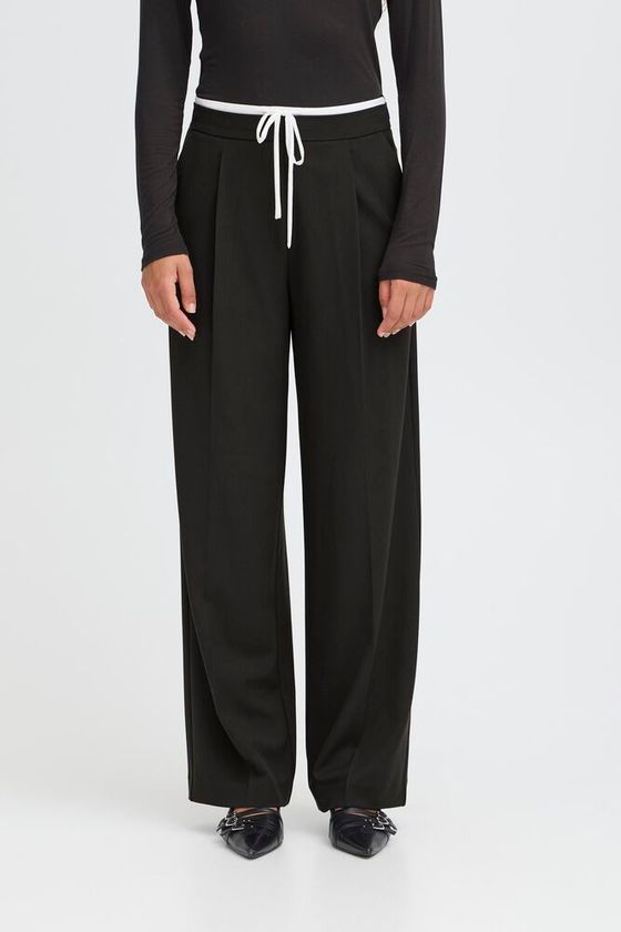 Pantalón Ihkyrra Negro con Detalle a Contraste