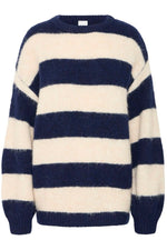 Jersey Ihdayana Rayas Marino y Blanco
