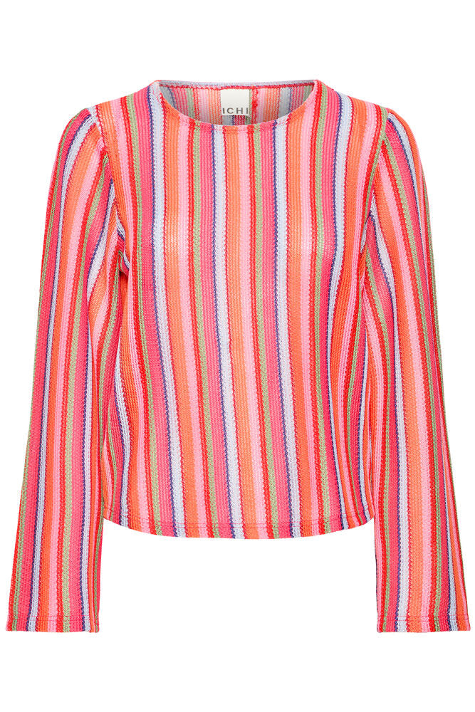Jersey Calado Multicolor de Manga Larga