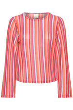 Jersey Calado Multicolor de Manga Larga