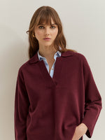 JERSEY LANA CON CUELLO POLO Y ESCOTE V
