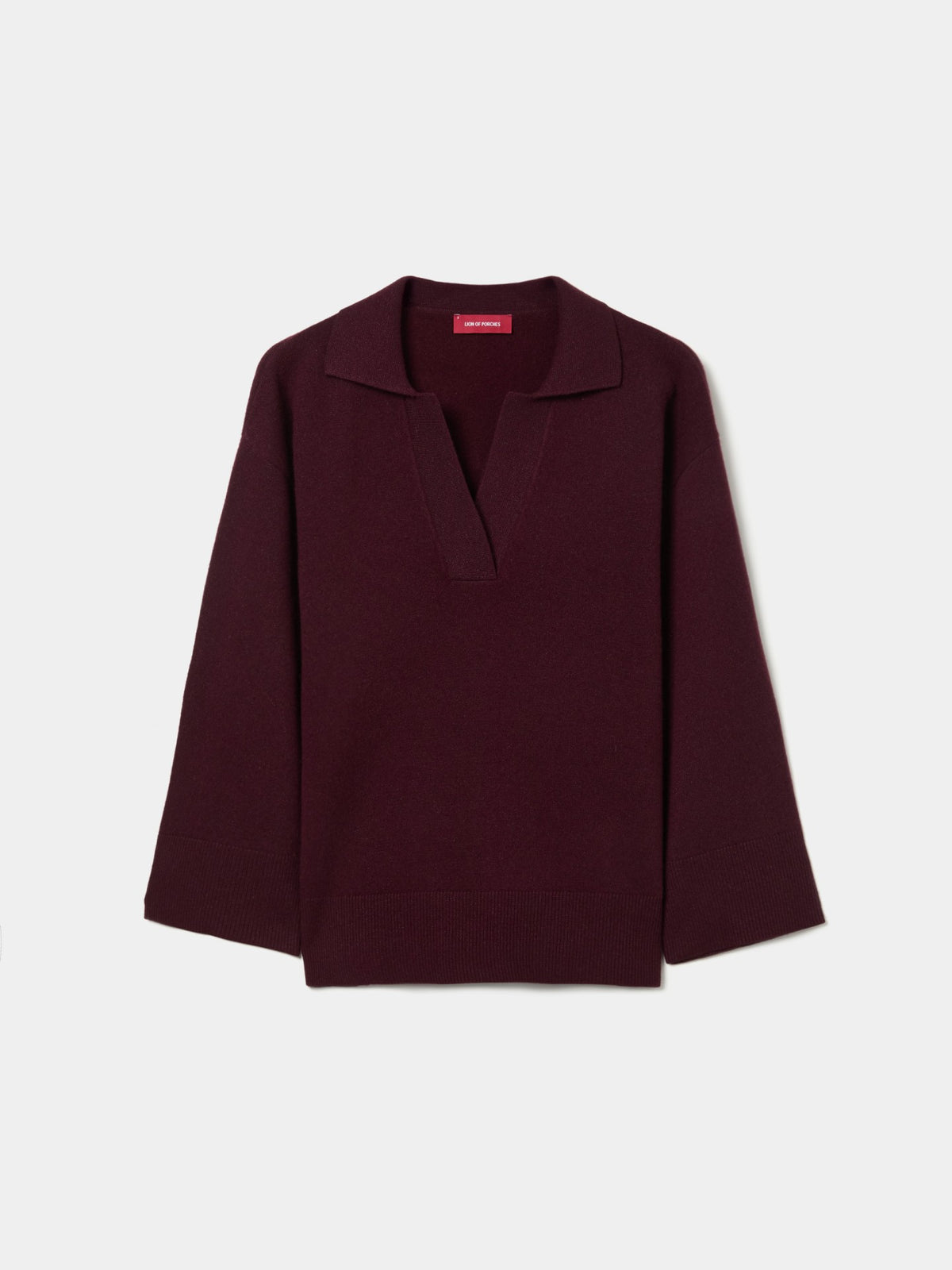 JERSEY LANA CON CUELLO POLO Y ESCOTE V