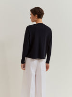 Jersey de punto fino con escote en V