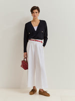 Jersey de punto fino con escote en V