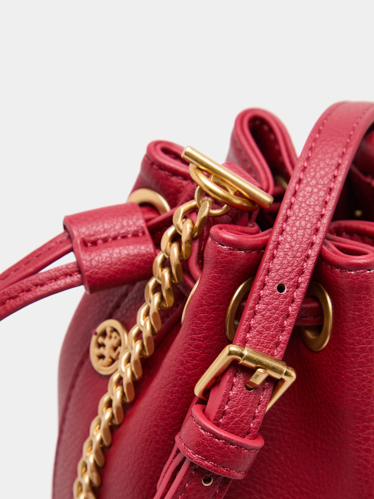 Mini Bolso Bucket con Cadena y correa ajustable
