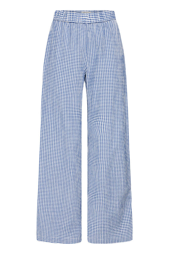 Pantalón Largo Cuadros Blanco y Azul