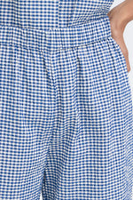 Pantalón Largo Cuadros Blanco y Azul