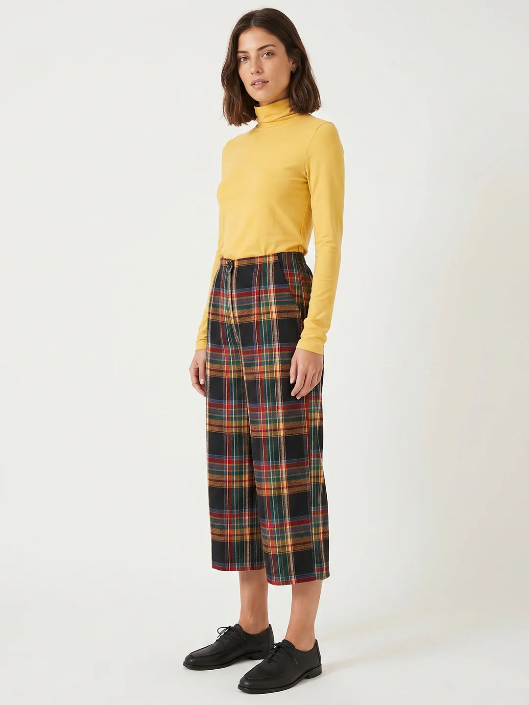 PANTALON CULOTTE CUADROS ESCOCESES