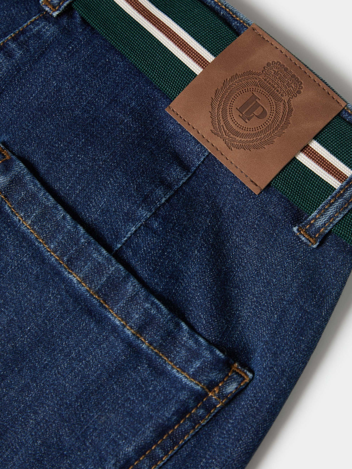PANTALON CULOTTE DENIM CON CINTURON