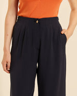 Pantalón Culotte Palazzo Botón Estrella