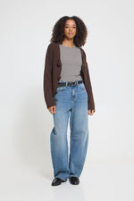 PANTALON DENIM CORTE BALLON