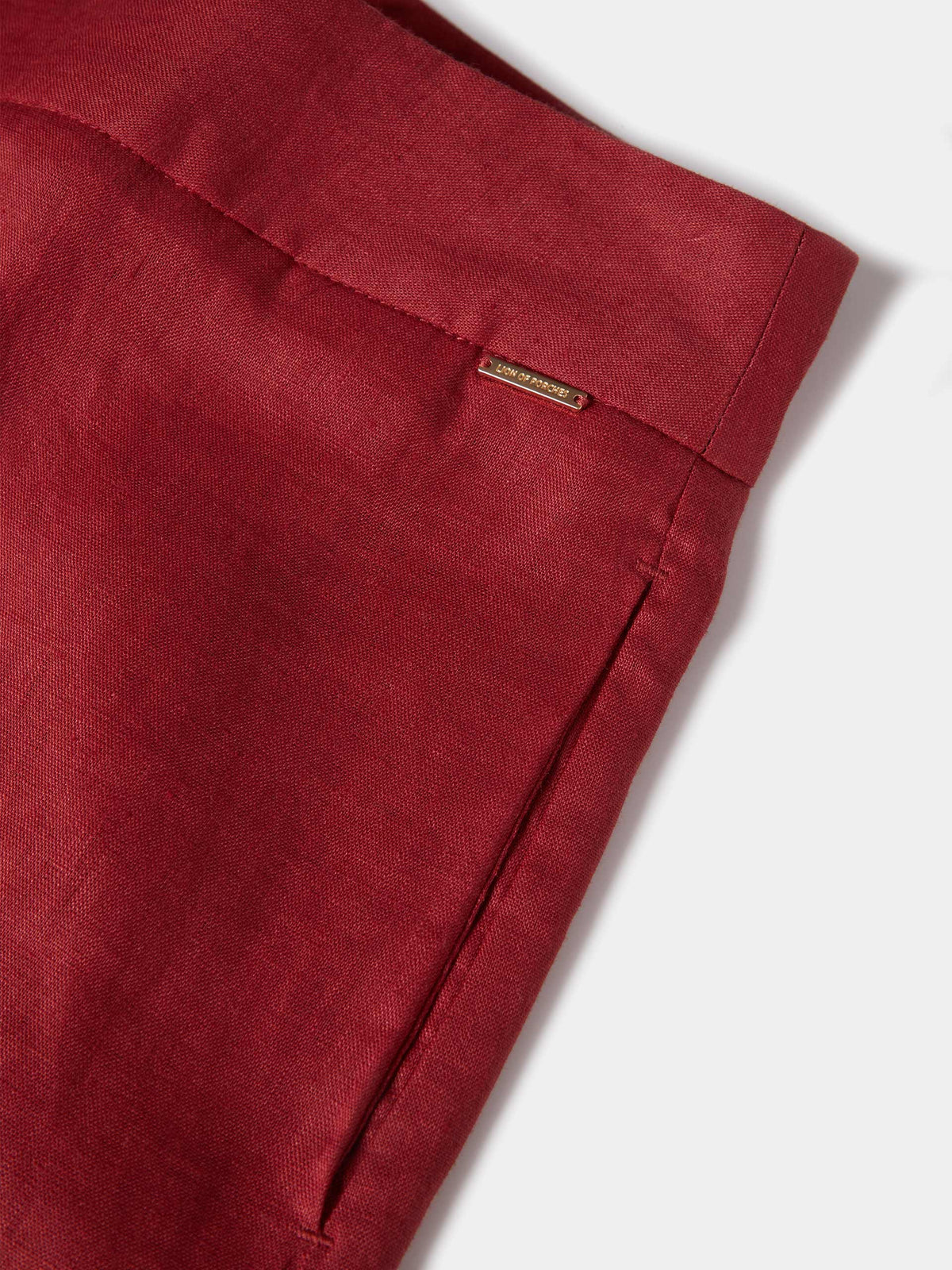 Pantalones de lino de pierna ancha