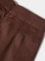 Pantalones de lino de pierna ancha