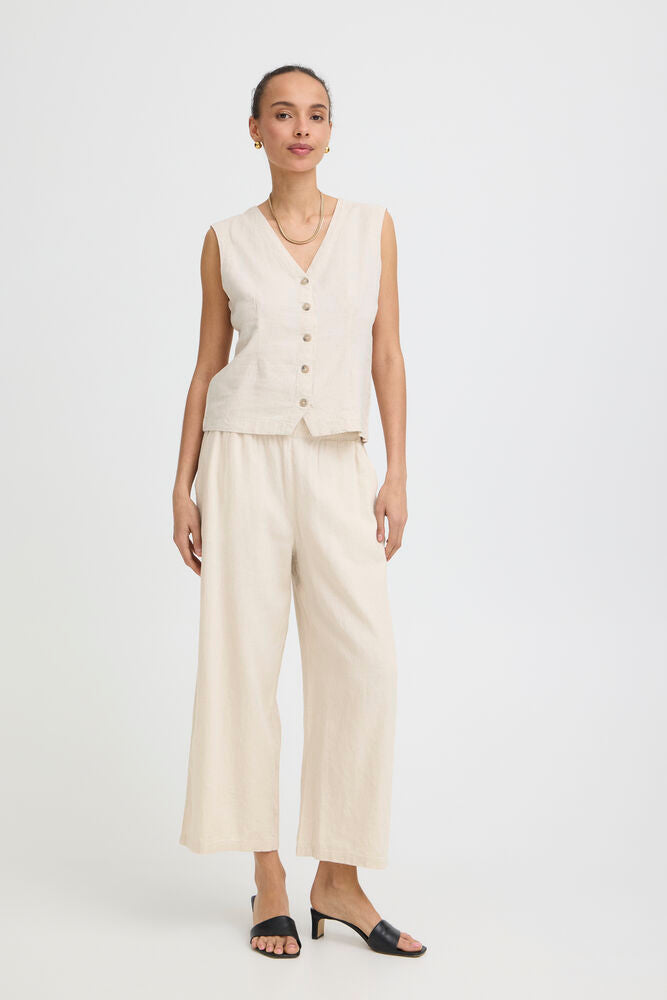 Pantalón Fluido con Cintura Elástica