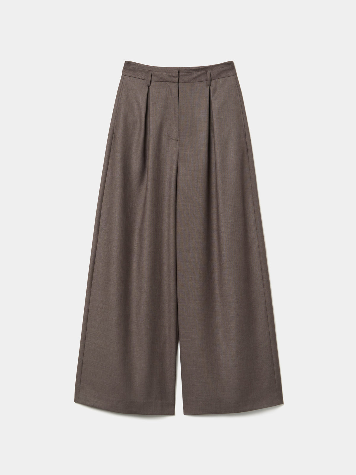PANTALON PALAZZO CON PLIEGUE FRONTAL