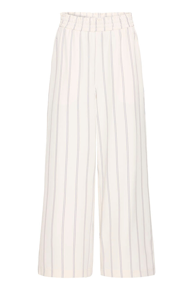 Pantalón Rayas Finas con Cintura Elástica