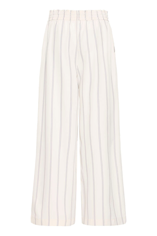Pantalón Rayas Finas con Cintura Elástica