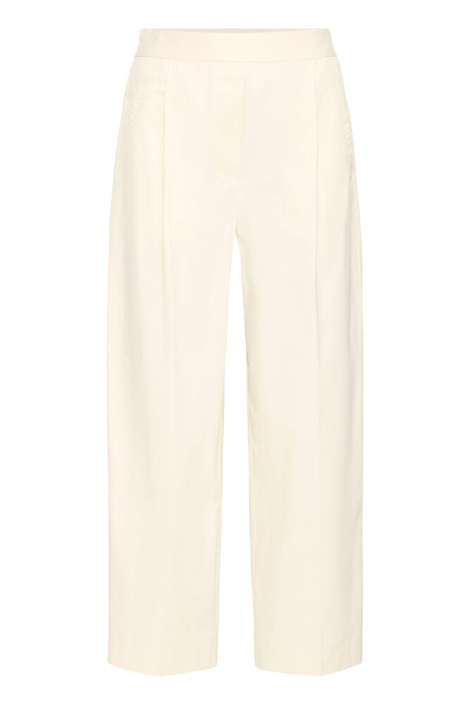Pantalón Largo Tobillero crudo con Cintura Elástica