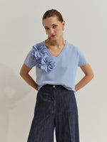 Pantalón Oversize de Algodón y Lyocell