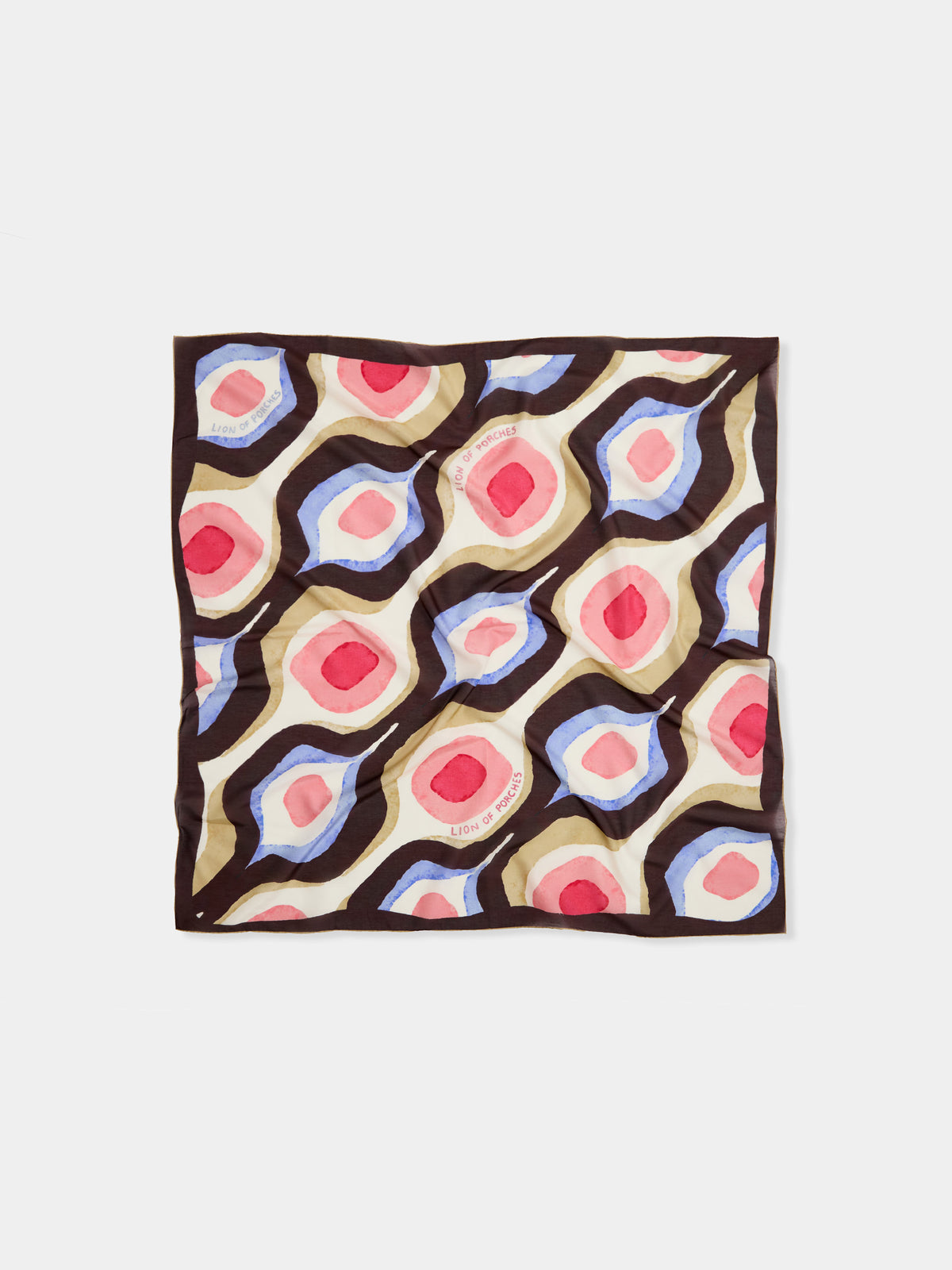 Pañuelo Estampado de Algodón y Seda Ligero