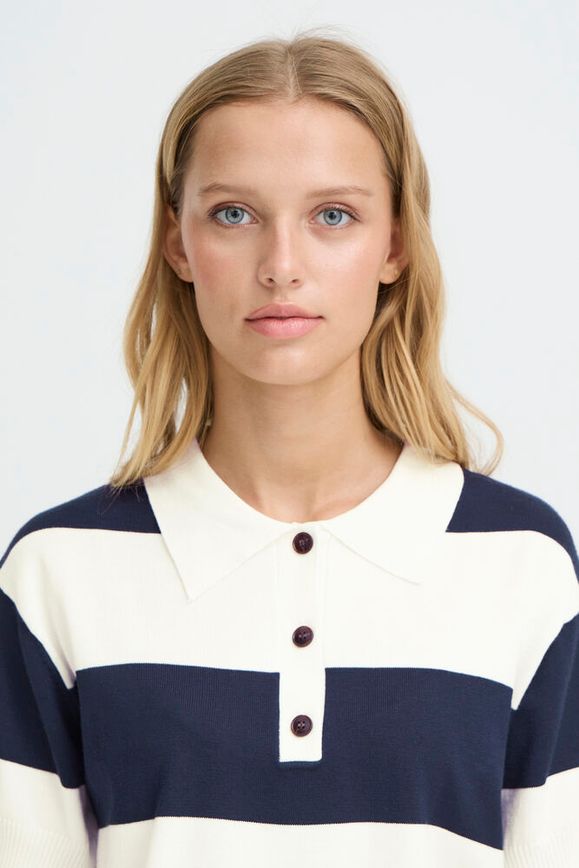 Polo Ihluls Marino y Blanco