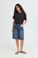 Bermuda Denim con Bolsillos delanteros