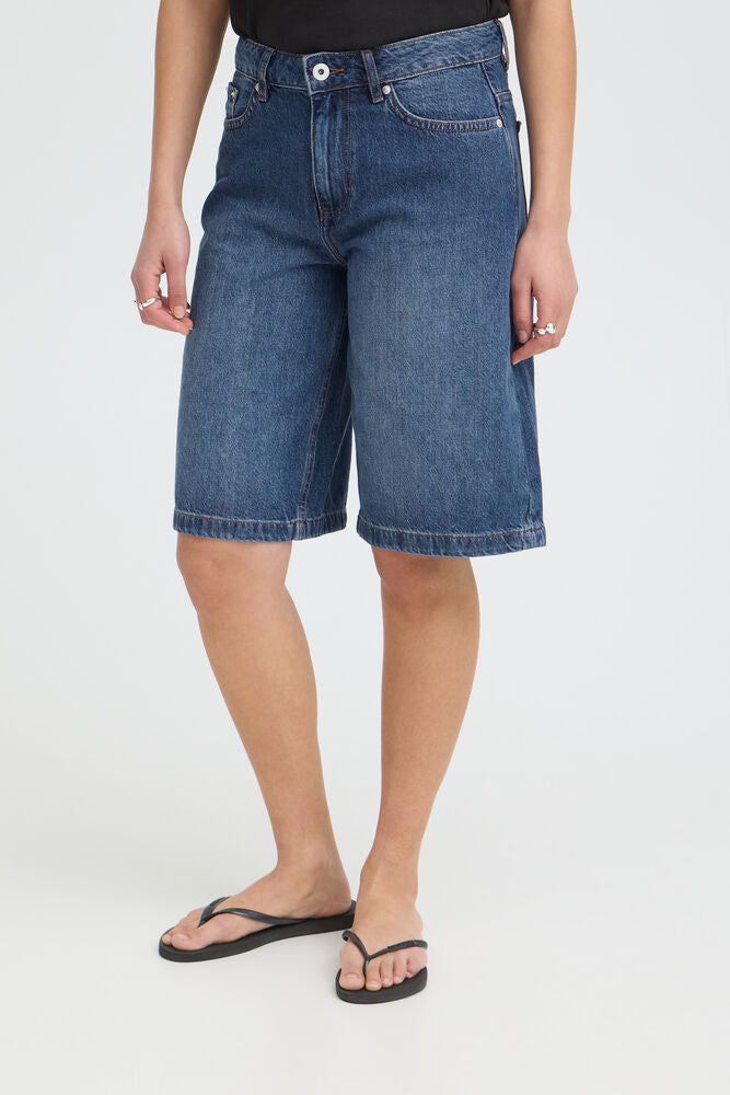 Bermuda Denim con Bolsillos delanteros