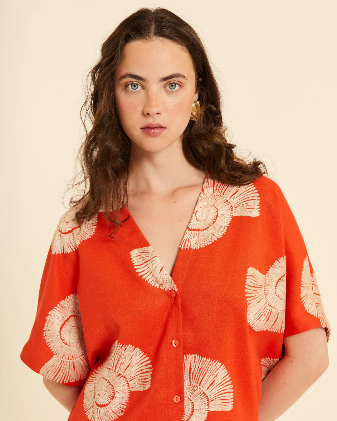 Blusa Estampada Caracolas