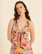 Vestido Corto Estampado Marítimo