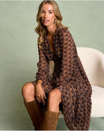 Vestido Estampado Otoñal